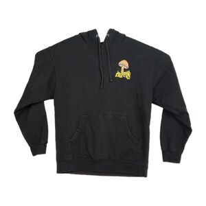 DGK Hoodie Men's M  Black  Trippin' Graphic Mushroom Print Pullover‎ Sweatshirt